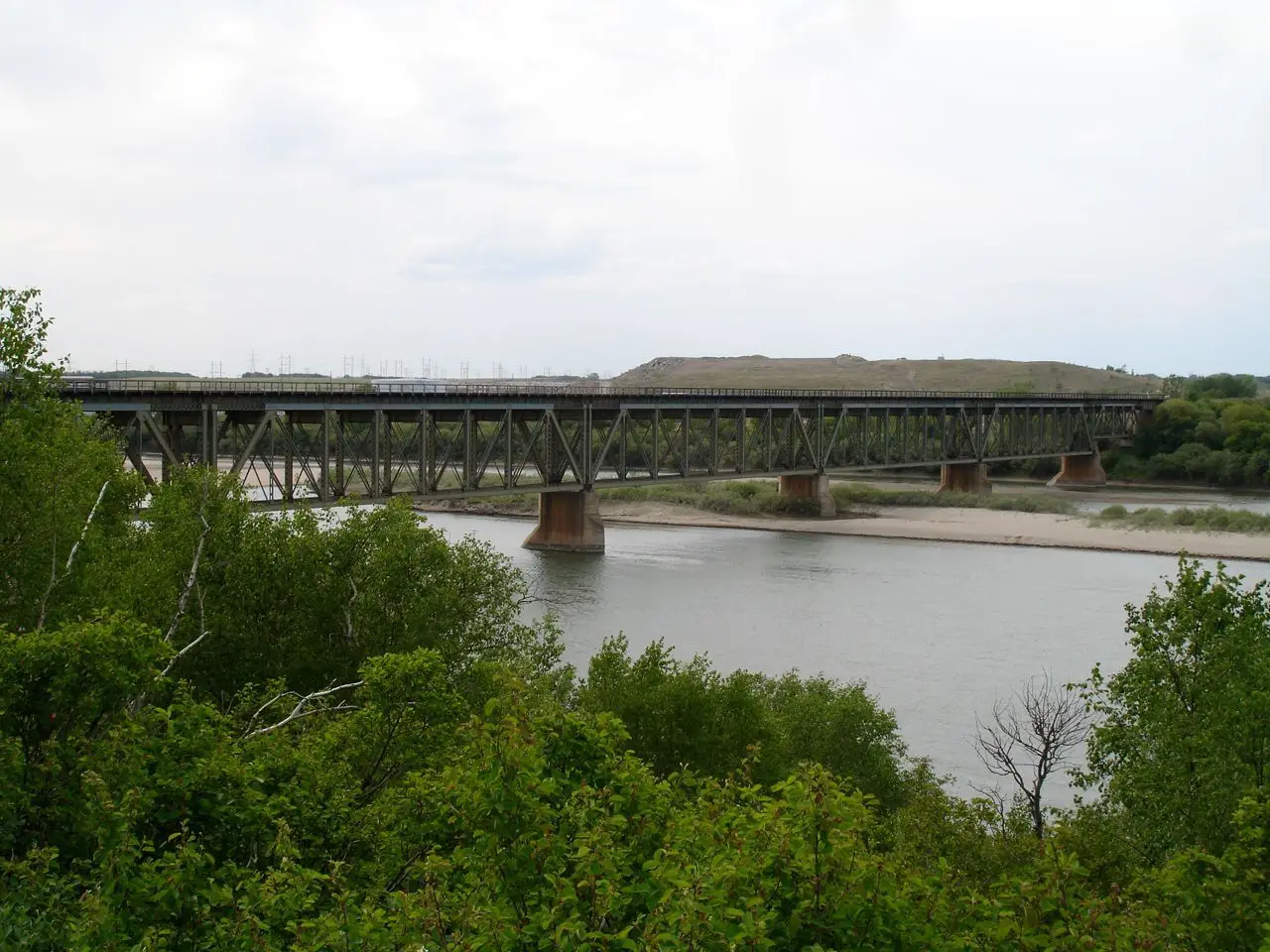 Railway bridge over the South Saskatchewan River